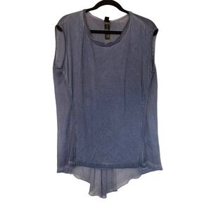 Chico’s Black Label Blue Flowy Blouse